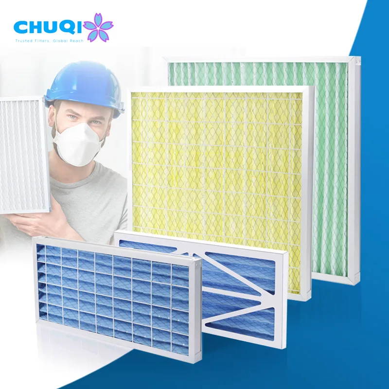 clean room primary air filter panel replacement