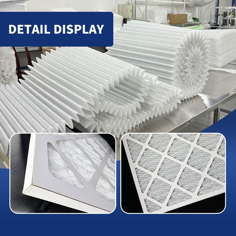 factory direct cardboard pre air filter technical details